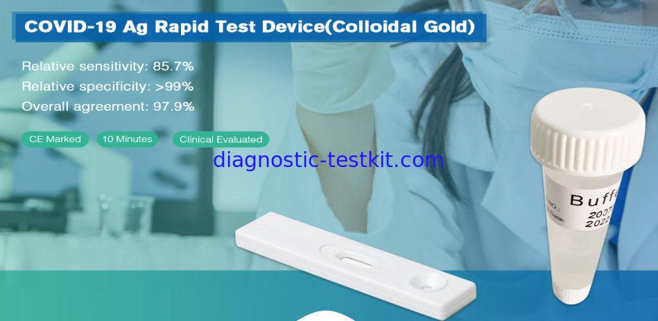 COVID-19 SARS-CoV-2 Antigen（Ag) Detection Rapid Test Cassette on site with CE mark